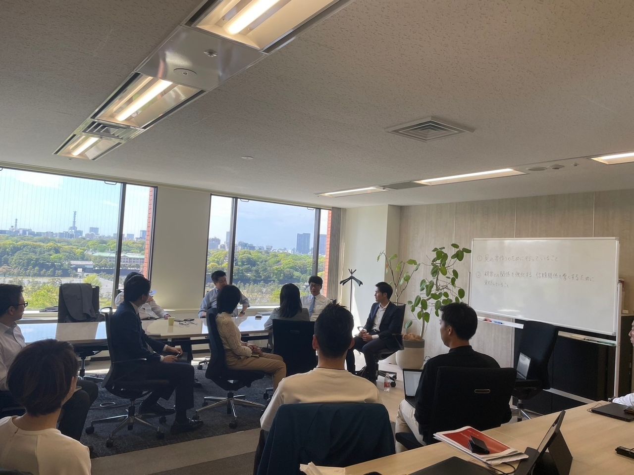 法人保険の勉強会のようす